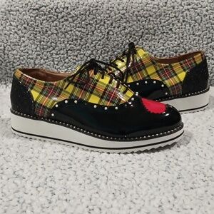 Torrid/Betsy Johnson Plaid and Patent Leather Women's Shoes
